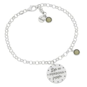 Pulsera Mi vida plata - Eres mi persona favorita