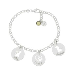 Pulsera Mi vida plata - Mascotas