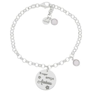 Pulsera Mi vida plata - Mejor amiga