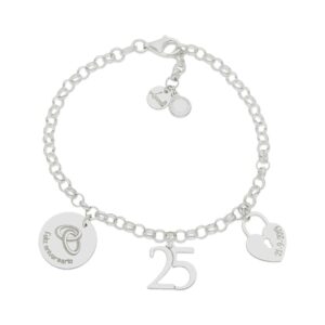 Pulsera Mi vida plata - aniversario casados
