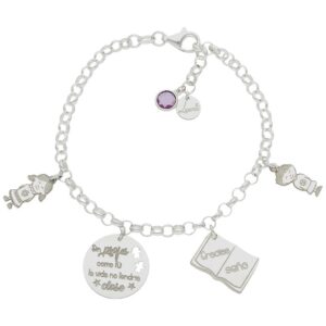 Pulsera Mi vida plata - mejor profesora