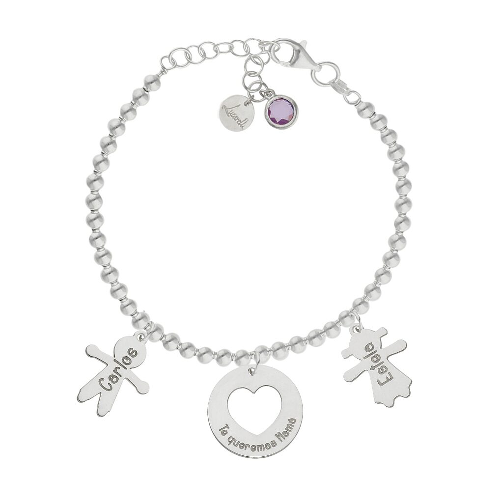 Pulsera mi vida plata - Te queremos mama Pulsera mi vida plata - Te queremos mama
