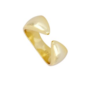 Anillo abierto plata - Zhepira bañado oro