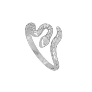 Anillo abierto plata serpiete – Crisal rodiada Anillo abierto plata serpiete - Crisal rodiada