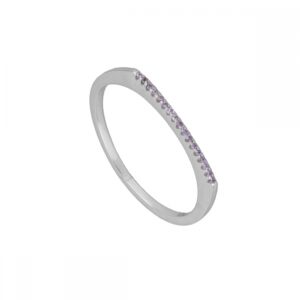 Anillo circonita 4 colores – Lúmina 2mm lila rodiada Anillo circonita 4 colores - Lúmina 2mm lila rodiada