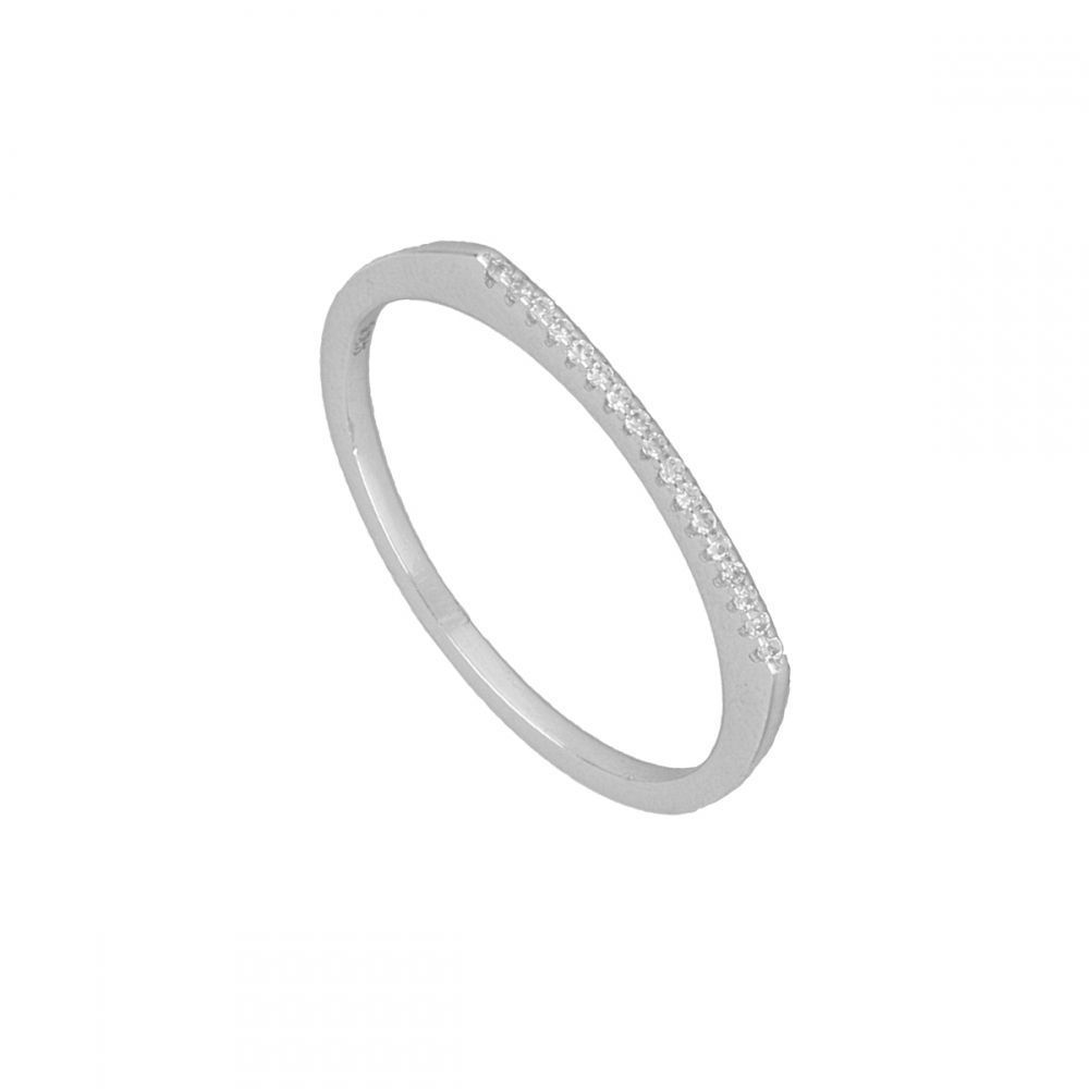 Anillo plata circonita 4 colores - Lúmina 2mm Anillo circonita color - Lúmina 2mm rodiada