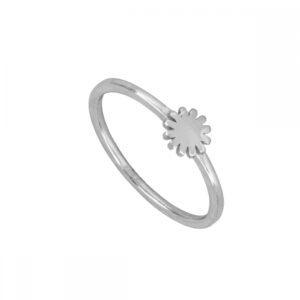 Anillo plata Sol - Alisha 5.5mm rodiada