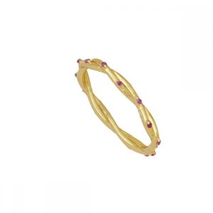 Anillo plata circonitas – Bliz 2 colores bañado oro Anillo plata circonitas - Bliz 2 colores bañado oro