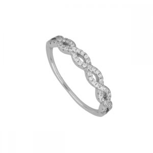 Anillo plata circonitas infinito – Gleam rodiada Anillo plata circonitas infinito - Gleam rodiada