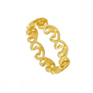 Anillo plata mariposas – Miriel 4mm bañado oro Anillo plata mariposas - Miriel 4mm bañado oro