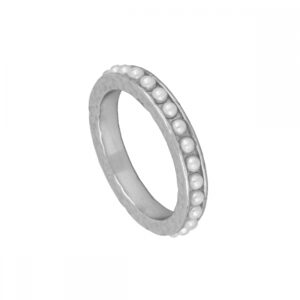 Anillo plata perlas 3.5mm – Lunara rodiada Anillo plata perlas 3.5mm - Lunara rodiada