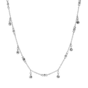 Choker plata circulos circonitas - Zara rodaida