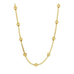 Choker plata con bolas Ozaru bañado oro