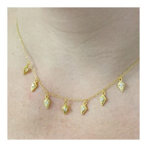 Collar plata mini chamrs 7 flechas circonitas foto Collar plata mini chamrs 7 flechas circonitas foto