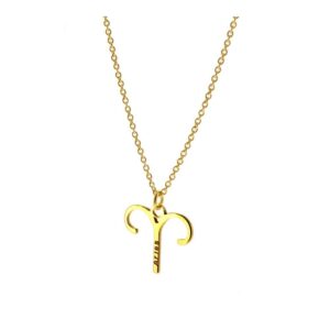 Collar zodiaco plata bañada oro 10mm aries
