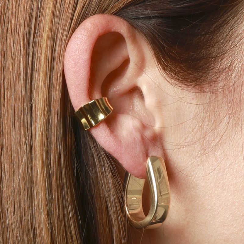 Pendientes aro plata - Mango 26x8.5mm Pendientes aro plata - Mango 26x8.5mm foto