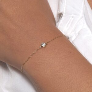 Pulsera plata circulo circonita 5mm foto Pulsera plata circulo circonita 5mm foto