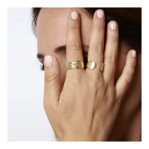 Anillo abierto plata conchas 11mm foto Anillo abierto plata conchas 11mm foto