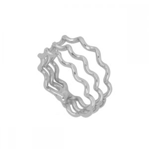 Anillo plata 3 lineas con ondas – Serlia rodiada Anillo plata 3 lineas con ondas - Serlia rodiada