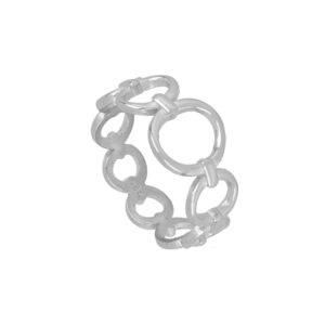 Anillo plata 925 redondas diferentes tamaños rodiada