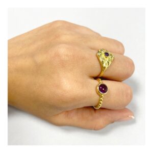 Anillo plata piedra amtista 6mm – Clea foto Anillo plata piedra amtista 6mm - Clea foto