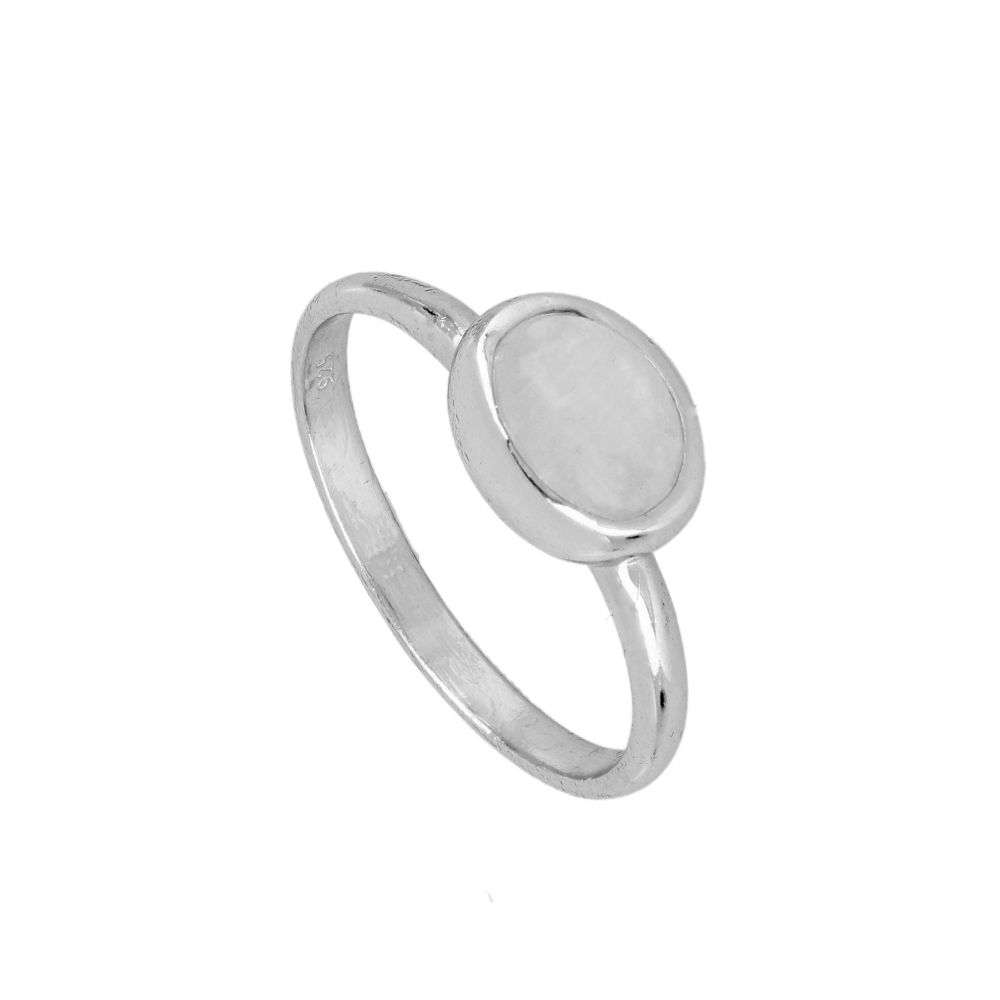Piedra Luna: Significado Espiritual y Propiedades en Joyería Anillo plata piedra luna o amazonita 8x6mm Zadic rodiada luna