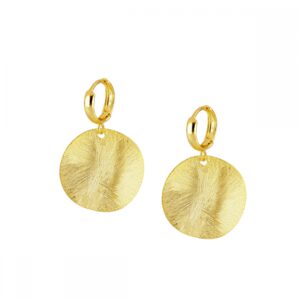 Aros de plata con circulo - Haven dorados