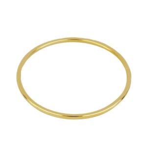 Brazalete plata ley Beta 3mm bañada oro