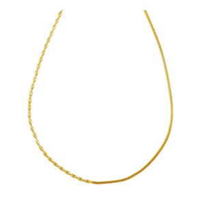 Cadena plata 925 cordon mixto 1.5mm bañada oro Cadena plata 925 cordon mixto 1.5mm bañada oro
