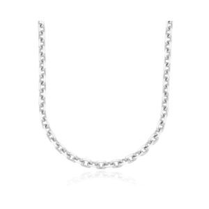 Cadena plata 925 eslabones 3mm rodiada Cadena plata 925 eslabones 3mm rodiada