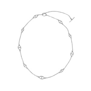 Collar plata largo 47cm - Frost rodiada