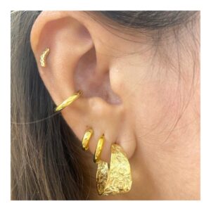 Ear cuff aro plata – Snips 14mm foto Ear cuff aro plata - Snips 14mm foto