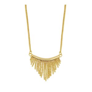 Gargantilla plata colgante bolitas - Sway bañada oro