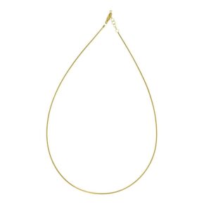 Gargantilla plata cordon Omega 1mm bañada oro