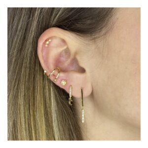 Pendiente Ear cuff aro estrella y circonita – foto Pendiente Ear cuff aro estrella y circonita - foto