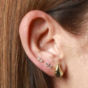 Pendientes plata gota 12x4mm – Goteras foto Pendientes plata gota 12x4mm - Goteras foto