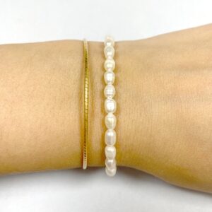 Pulsera plata basica Omega foto Pulsera plata basica Omega foto