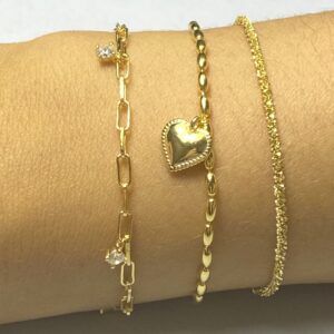 Pulsera plata corazón 10mm – Lover foto Pulsera plata corazón 10mm - Lover foto