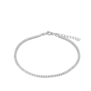 Pulsera riviera plata 925 con circonitas rodiada Pulsera riviera plata 925 con circonitas rodiada