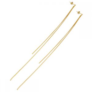pendientes cadena extralarga fusion dorado pendientes cadena extralarga fusion dorado