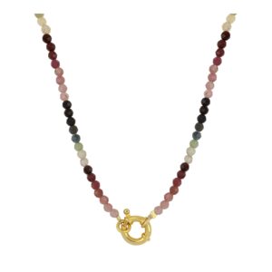 Collar plata piedra turmalinas + reasa
