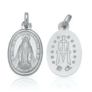 Medalla plata V. Milagrosa 15x24mm