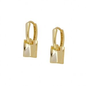 aros de plata 12 mm con chapita dorados aros de plata 12 mm con chapita dorados