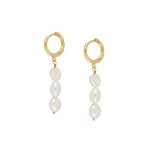 aros de plata con perlas naturas siena dorados aros de plata con perlas naturas siena dorados