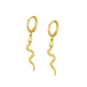 aros de plata serpiente dorados aros de plata serpiente dorados