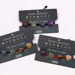 modelos pulseras chakras 7 corazones
