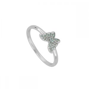 Anillo plata mariposa circonitas 10x7mm rodiada Anillo plata mariposa circonitas 10x7mm rodiada