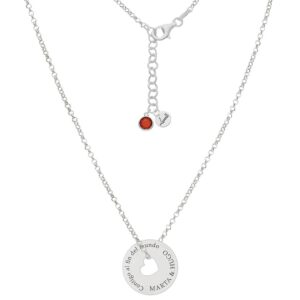 Cadena plata 925 colgante personalizado frase y nombre