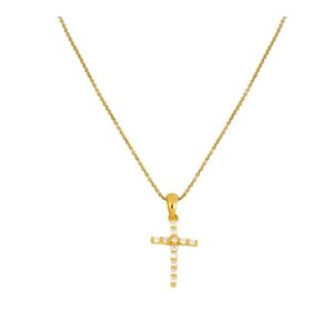 Por qué deberías llevar Joyas de plata con Cruz Collar plata colgante cruz circonitas 18x11mm bañada oro