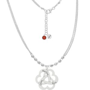 Gargantilla personalizable plata 3 corazones